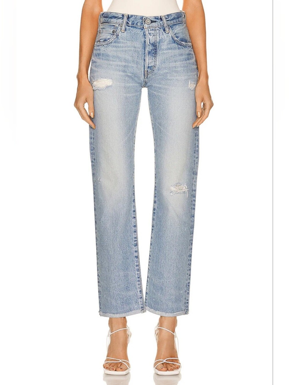 NWT Moussy Vintage MV Steele Straight Women's Blue Jeans Size 31